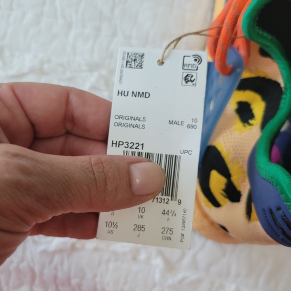 Adidas Pharrell x NMD Human Race Kicks 10.5 NWT Animal Print Pulse Amber Leopard - Picture 12 of 12